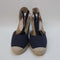 Womens Office Marmalade Part Espadrille Navy Canvas