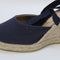 Womens Office Marmalade Part Espadrille Navy Canvas