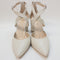 Womens Office Marne Cross Strap Courts Cream Leather