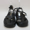 Womens Office Summary Skinny Tie Sandals Black Drench