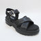 Womens Timberland London Vibe X Strap Sandals Black Full Grain